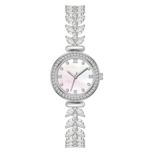 New Diamond Mermaid Fishbone Hand Chain Watch Fashionable Style Fishbone Chain Women's Watch